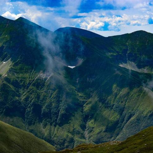Pohled na stěnu Moldovenau