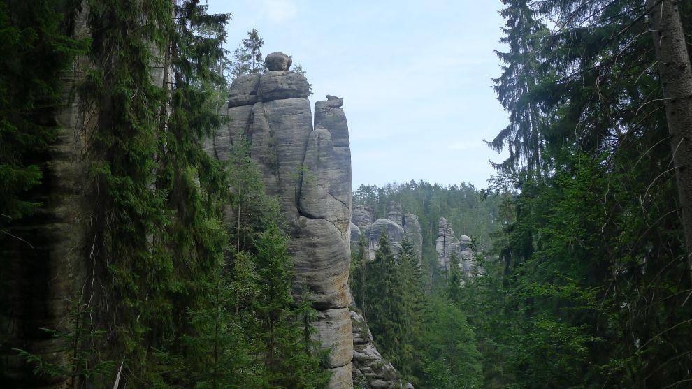 Vyhlídka Malé panorama v Adršpašských skalách