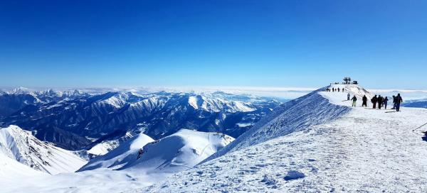 Výstup na Dedu a freeride v Gruzii