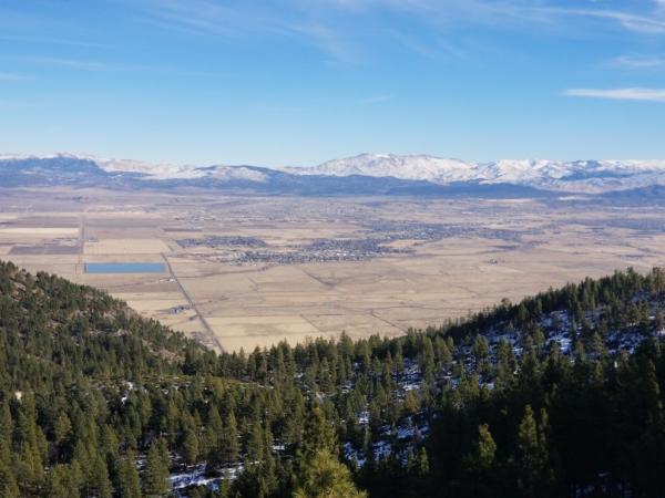 Přejezd přes hory do South Lake Tahoe