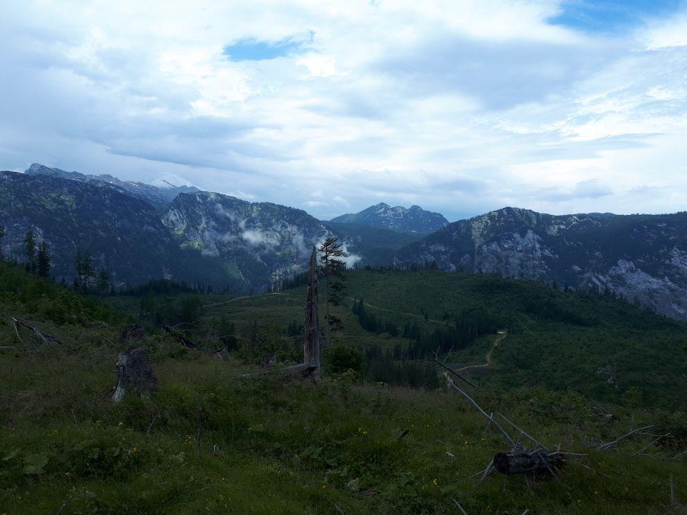 Almerlebnispfad: sedlo pod Karspitz (1640 m)
