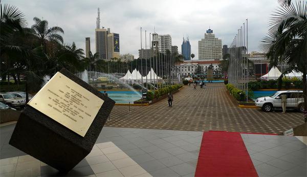 Park near the Conference Centre