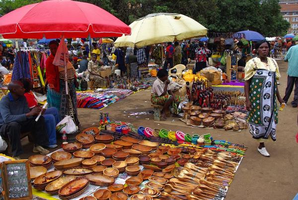 At the market