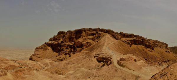 Výstup k pevnosti Masada