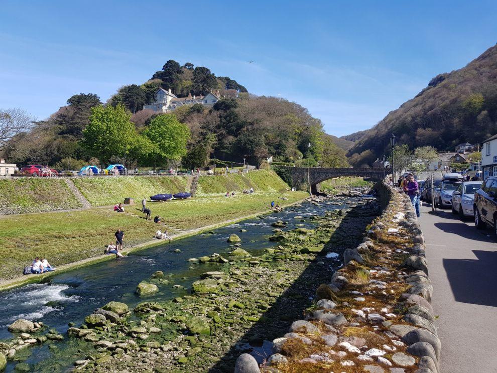 Řeka v Lynmouth