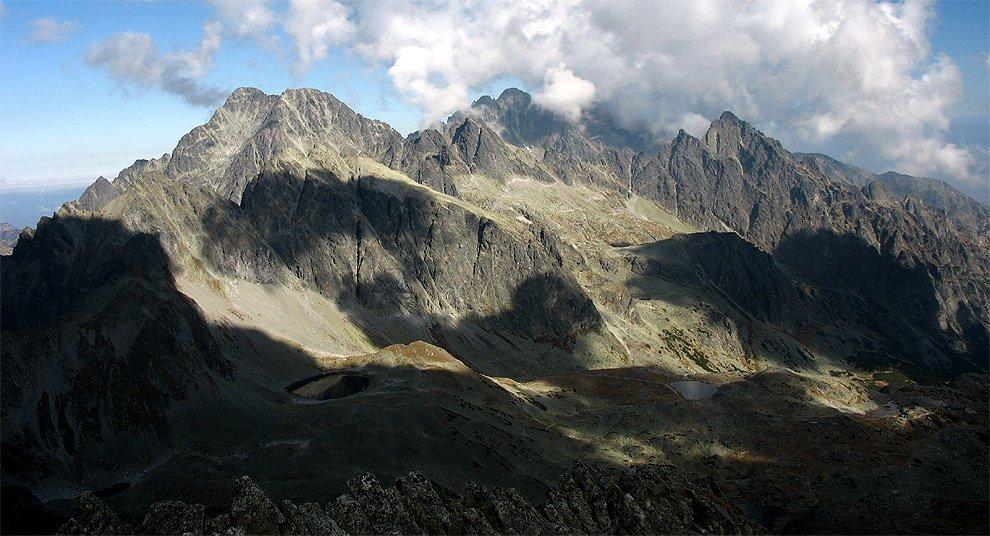 Štíty nad Velkou Studenou dolinou