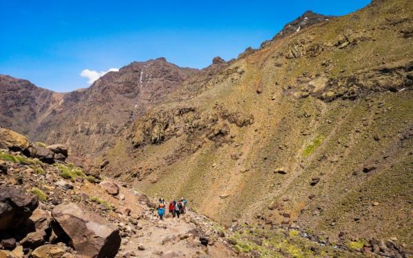 Pokračujeme směr chata Toubkal a náš cíl dnešní cesty...