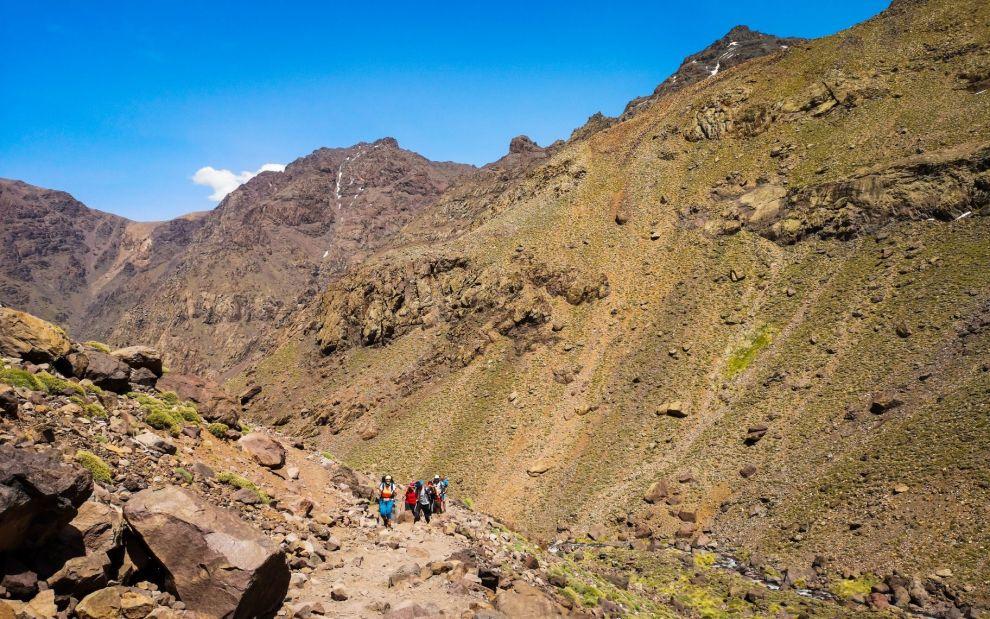 Pokračujeme směr chata Toubkal a náš cíl dnešní cesty...