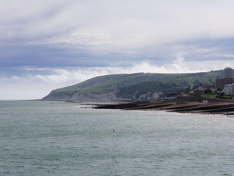 Výhled na Seven Sisters od Eastbourne