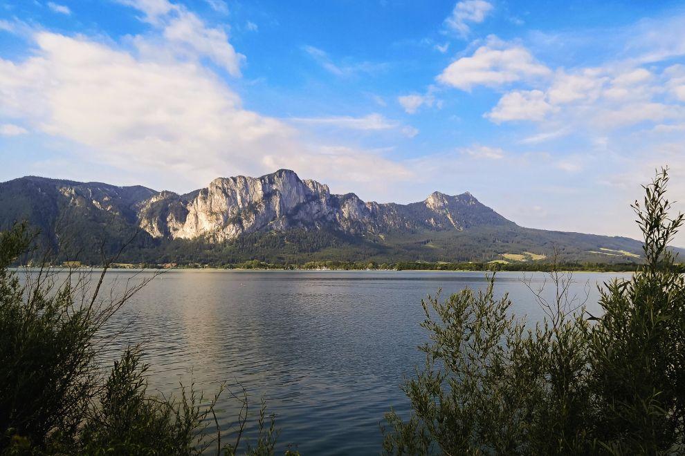 Cesta nás vede kolem Mondsee