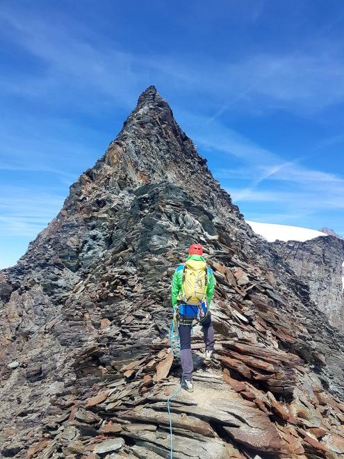 Feechopf - k vrcholu (3888 m)