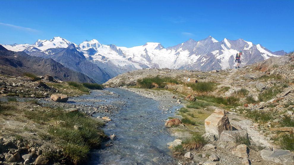 Den čtvrtý - vícedélkové lezení na Jegihorn - cesta Sudgrat