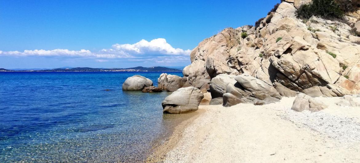 North beach in Ouranoupoli: Accommodations