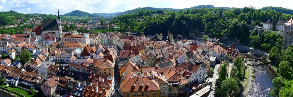 Panoráma historického centra Český Krumlov