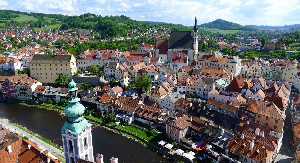 Výhled na kostel sv. Víta