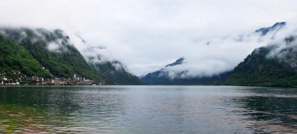 Pohled na Hallstatt od jihu