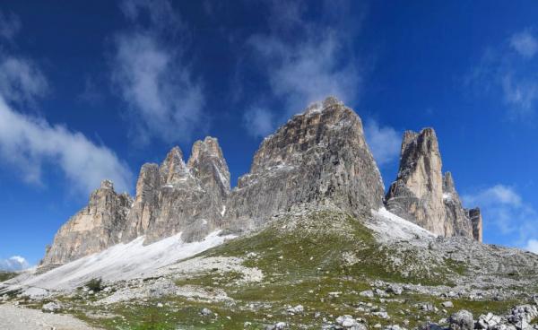 Tre Cime di Lavaredo z jižní strany