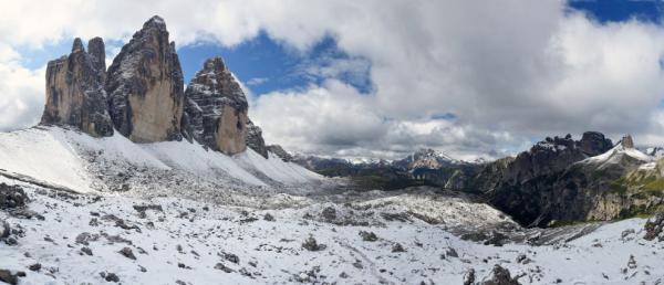 Tre Cime di Lavaredo ze severní strany