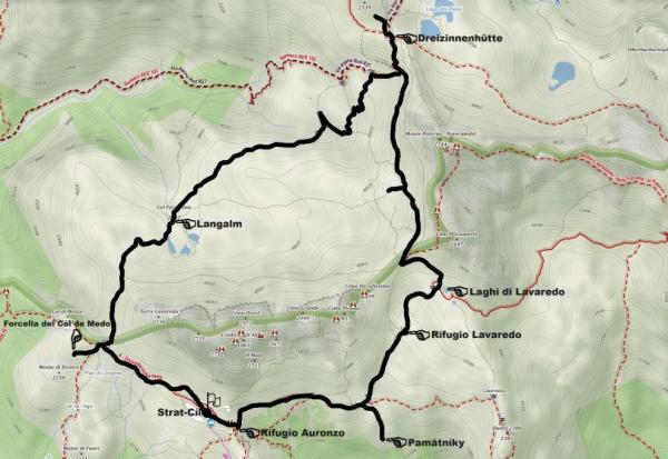Mapa cesty