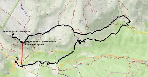 Mapa cesty