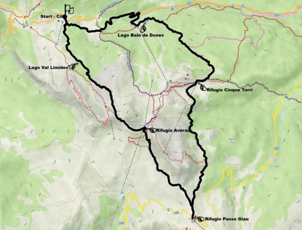 Mapa cesty