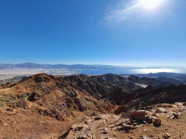 Mt. Shlomo pohled z vrcholu