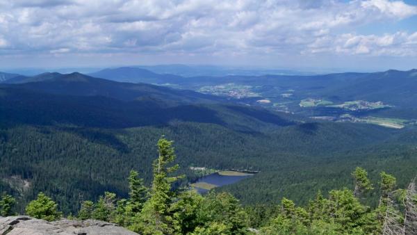 Výhled na Kleiner Arbersee