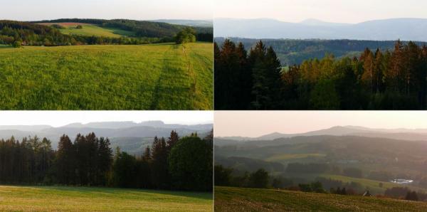 Výhledy z Krkonošské vyhlídky