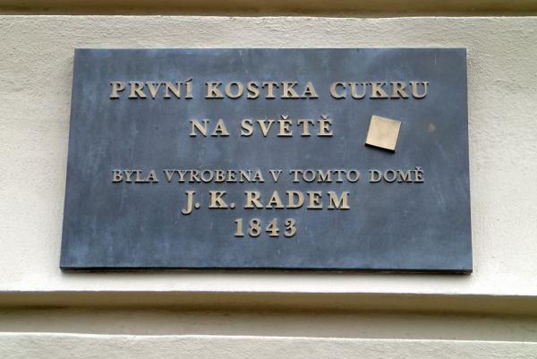 první kostka cukru na světě