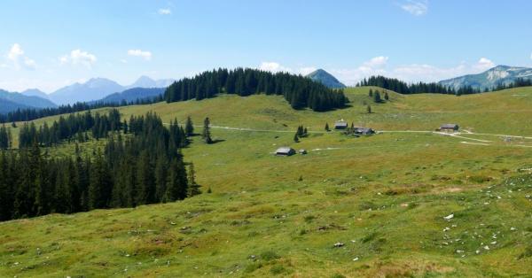 Pohled zpět na Wiesleralm