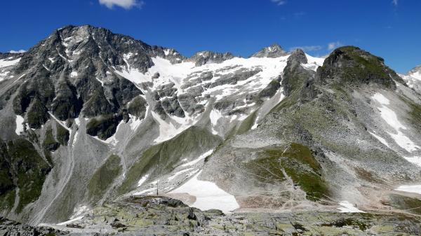 Nad sedlem Kalser Tauern