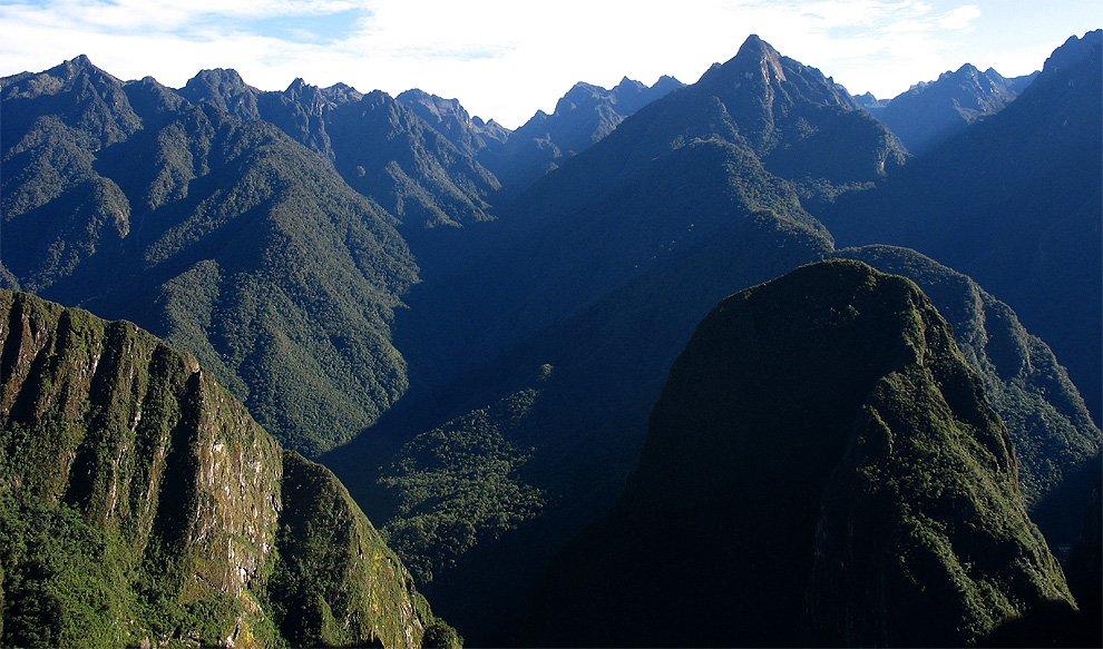 Jagged mountains