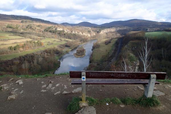 výhled na kaňon Berounky