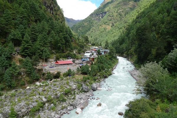 Jorsale - entrance to Sagarmatha Nationa