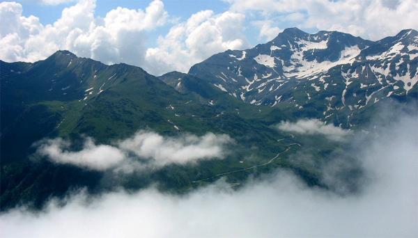Výhled na Großglockner Hochalpenstraße