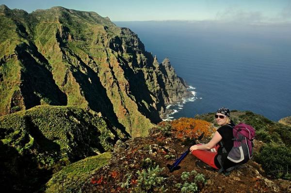 Above the cliffs