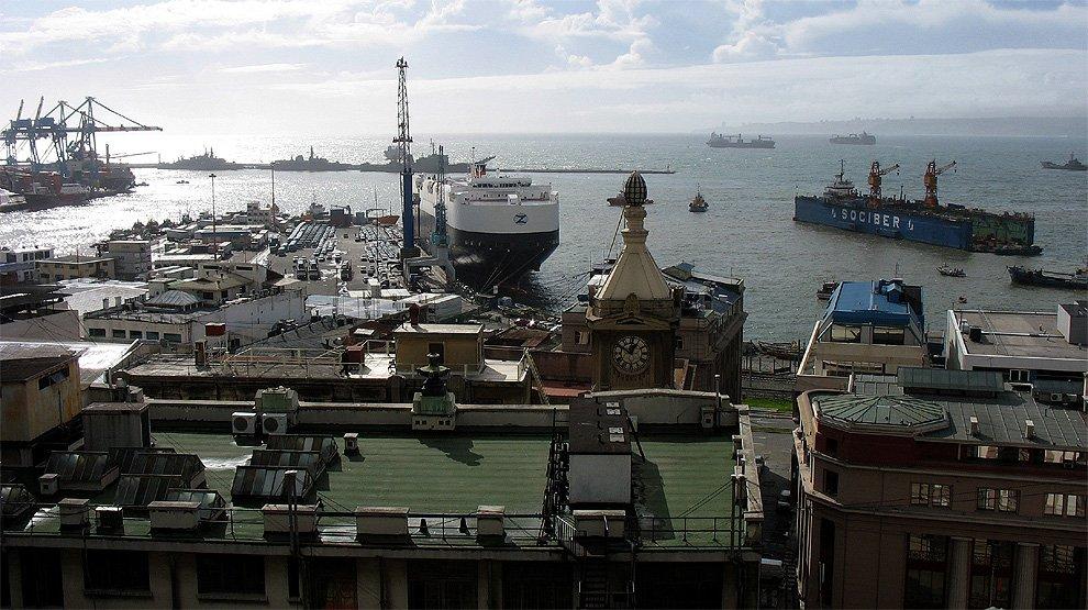 Above the port