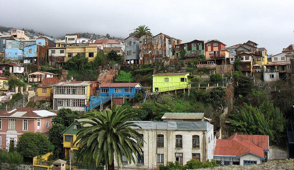 Houses covered with sheet metal