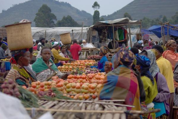 At the market