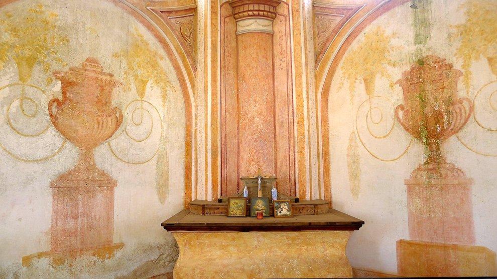 In the chapel