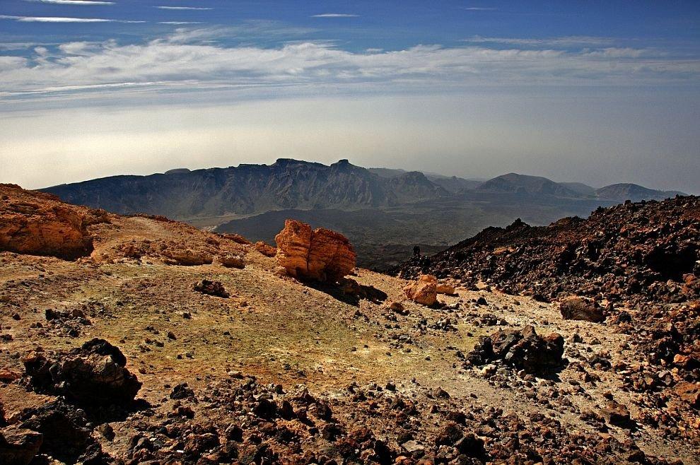 Below the peak of Teide