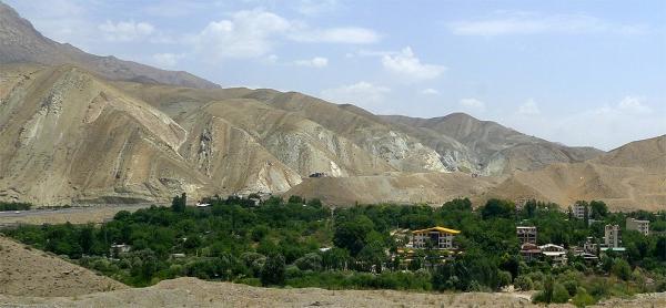 Landscape behind Tehran