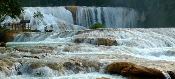 Vodopády Agua Azul