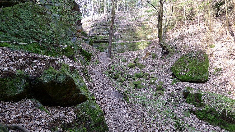 Small sandstone canyon