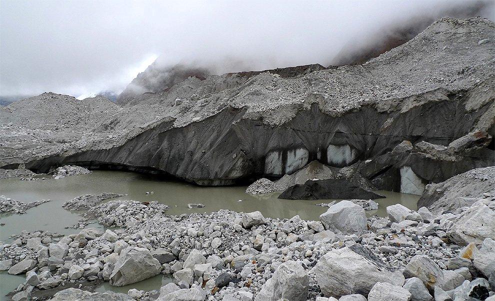 The way along the glacier Ngozumba