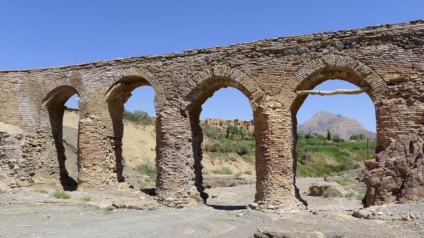 Below the aqueduct