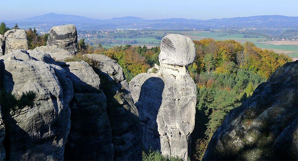 Vyhlídka nad schody k Symbolickému hřbitovu