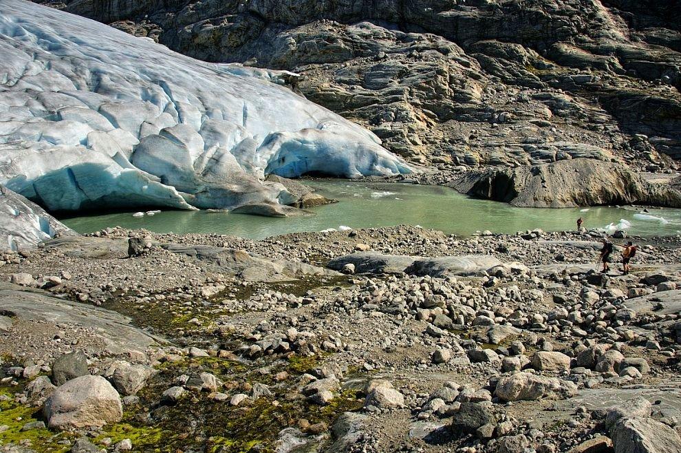 Face of the glacier