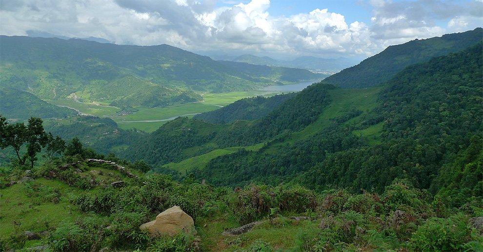 Vyhlídka na jezero Phewa