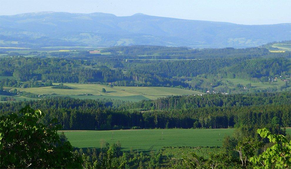 Vyhlídka na Krkonoše a Sněžku